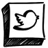 Hand drawn Twitter icon